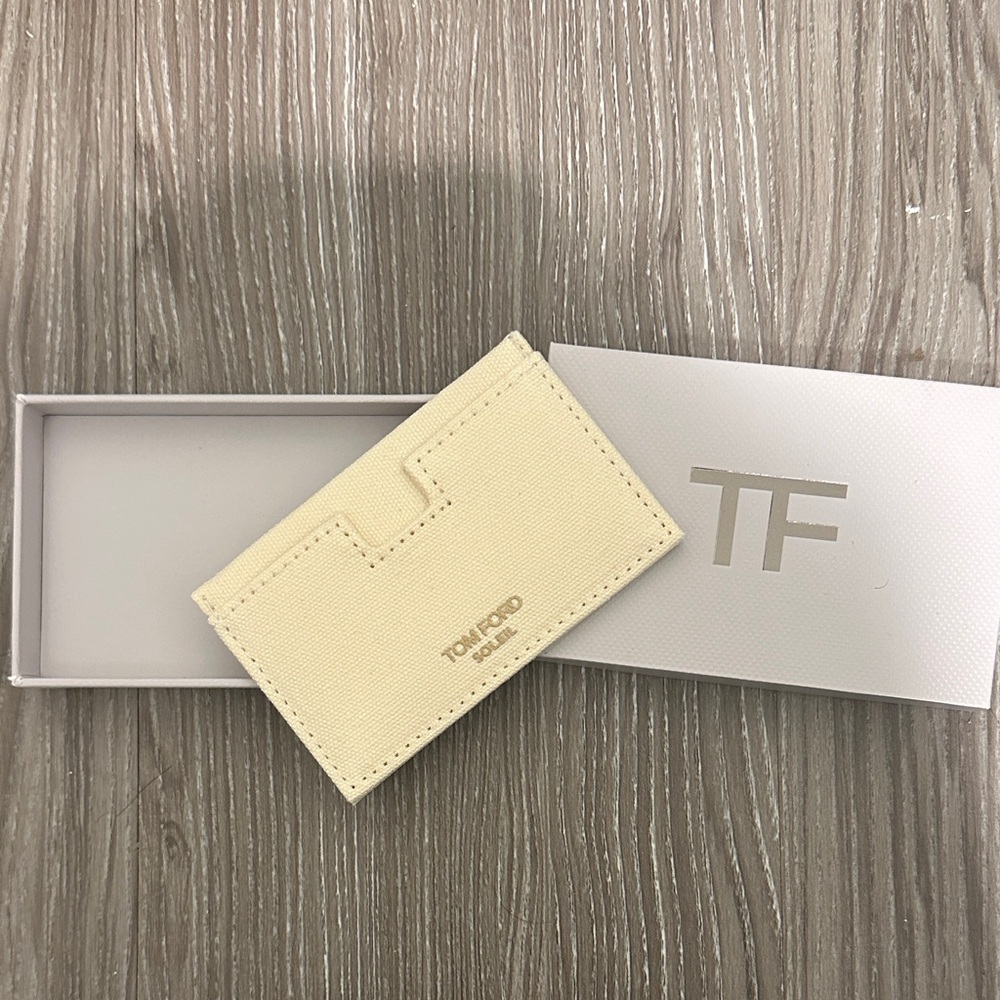Tom Ford Beige Card Holder